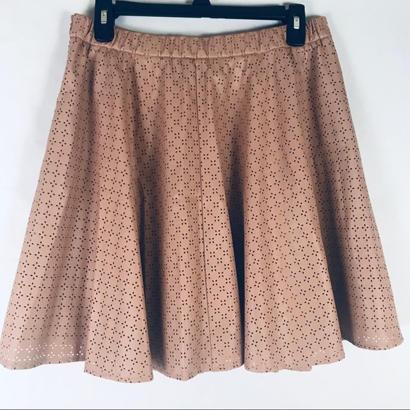 Anthro Sunday In Brooklyn Vegan Eyelet Blush Skirt - Picture 5 of 6